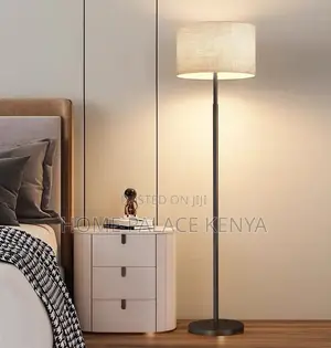 Floor Lamp: Nordic Style Floor Lamp With Fabric Shade