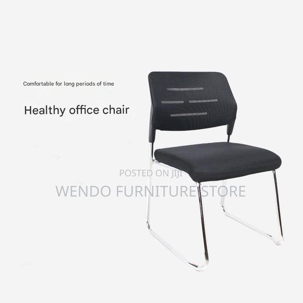 Office Chairs; Visitors Fabric Armless Reception Chair - thumbnail 3