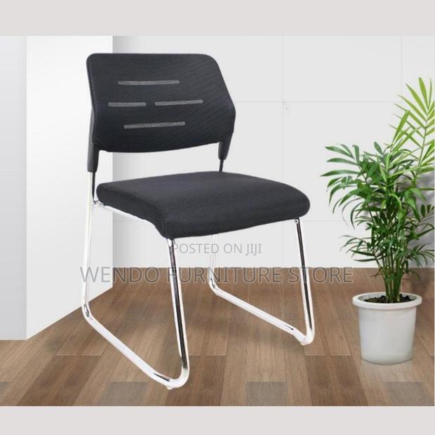 Office Chairs; Visitors Fabric Armless Reception Chair - thumbnail 10