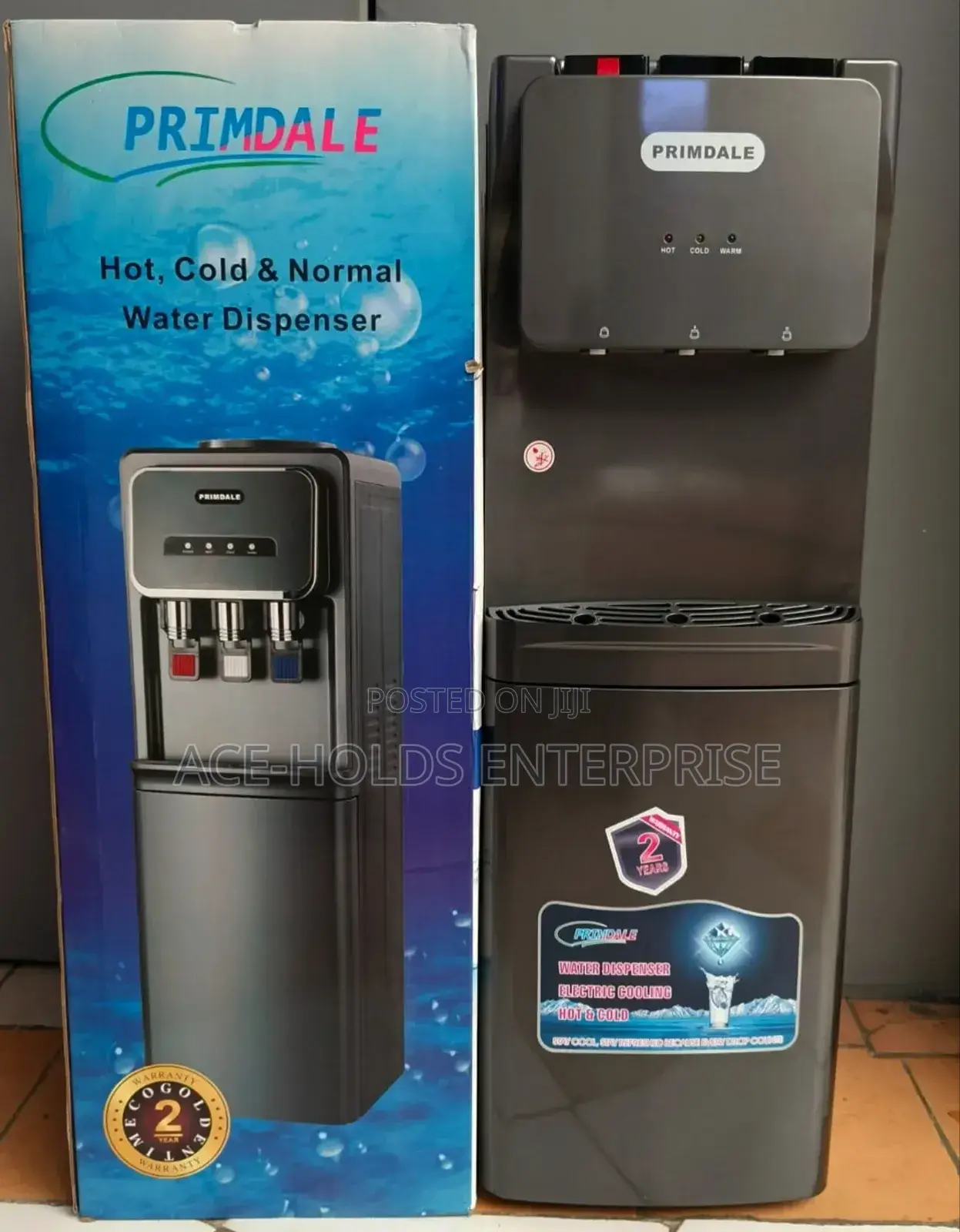 Primdale 3 Taps Water Dispenser - Hot, Normal Cold Water