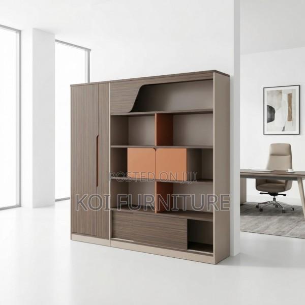 Wall Unit : Modern Two-Tone Imported Executive Wall Unit - main view