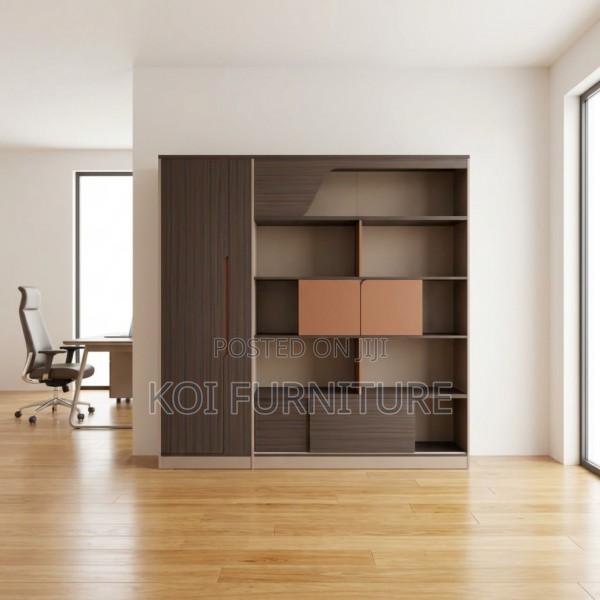 Wall Unit : Modern Two-Tone Imported Executive Wall Unit - thumbnail 4