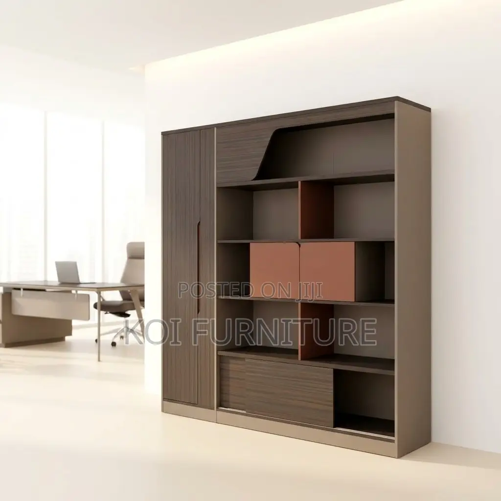 Wall Unit : Modern Two-Tone Imported Executive Wall Unit