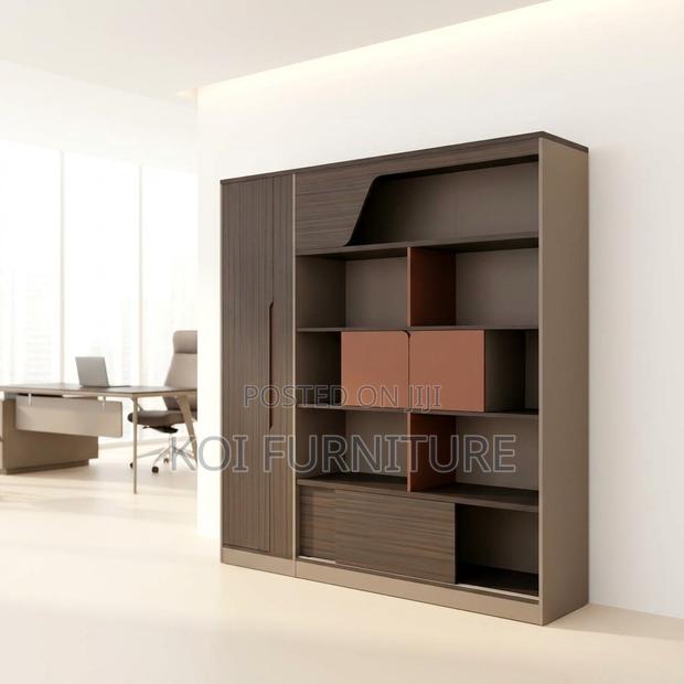 Wall Unit : Modern Two-Tone Imported Executive Wall Unit - thumbnail 5