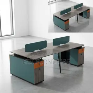 Office Workstation : L98 Modern 4-Person Workstation