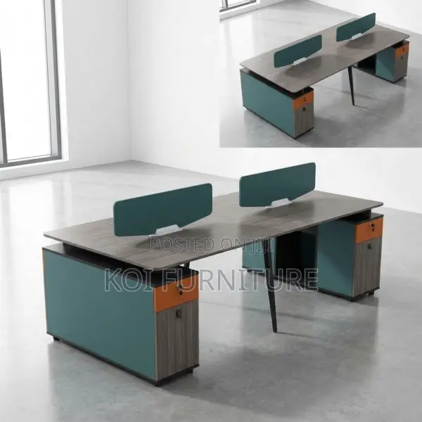 Office Workstation : L98 Modern 4-Person Workstation