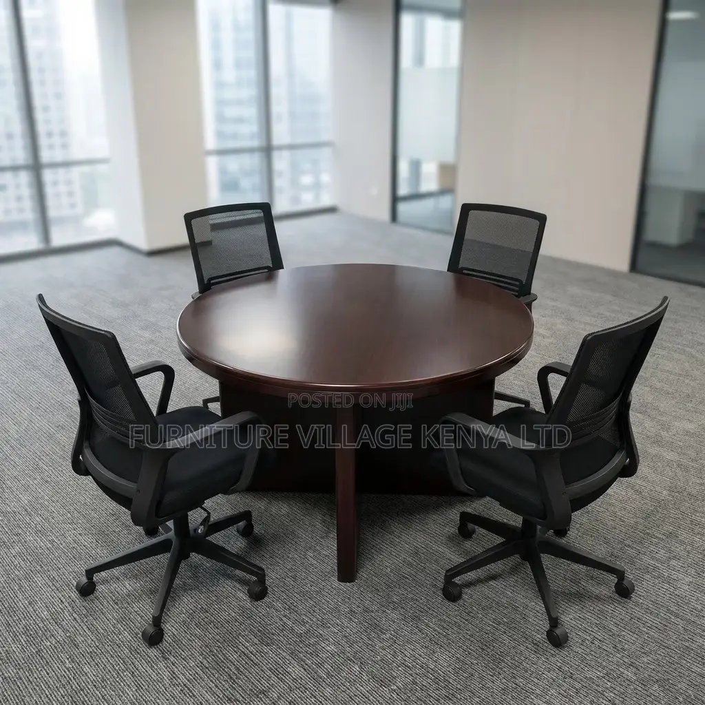 4-Seater Executive Round Boardroom Table