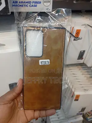 Samsung Galaxy S20 Light Brown or Camel-Colored Material Case