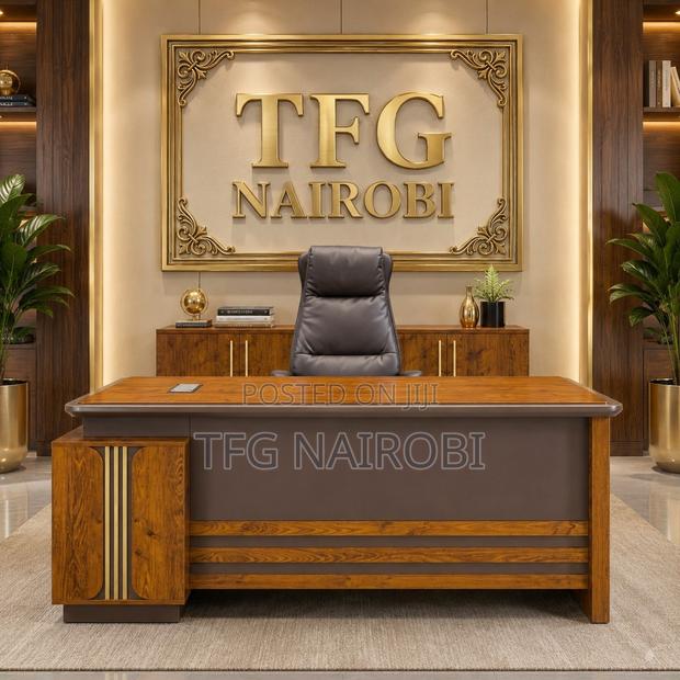 1.8m Wooden Executive Office Desk | Premium Manager Office Desk Kenya