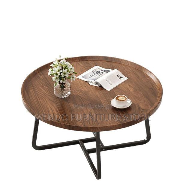 Coffee Table; Officiale Round Home Living Room Coffee Table - thumbnail 2