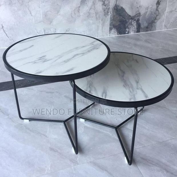 Coffee Table; Officiale Round Home Living Room Coffee Table - thumbnail 6