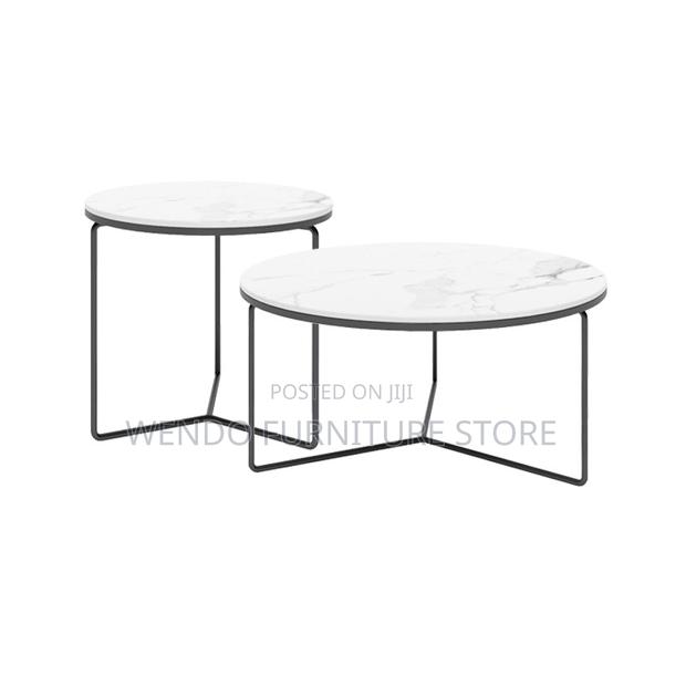 Coffee Table; Officiale Round Home Living Room Coffee Table - thumbnail 10