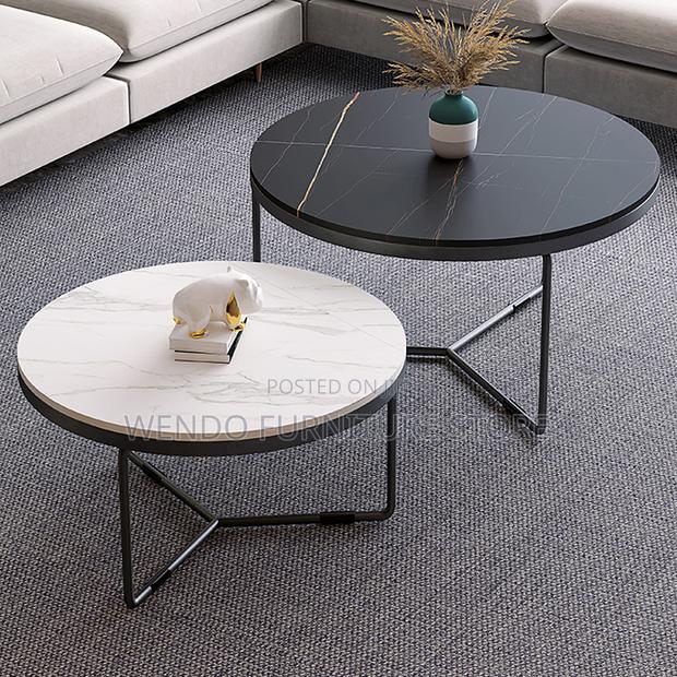 Coffee Table; Officiale Round Home Living Room Coffee Table - thumbnail 13