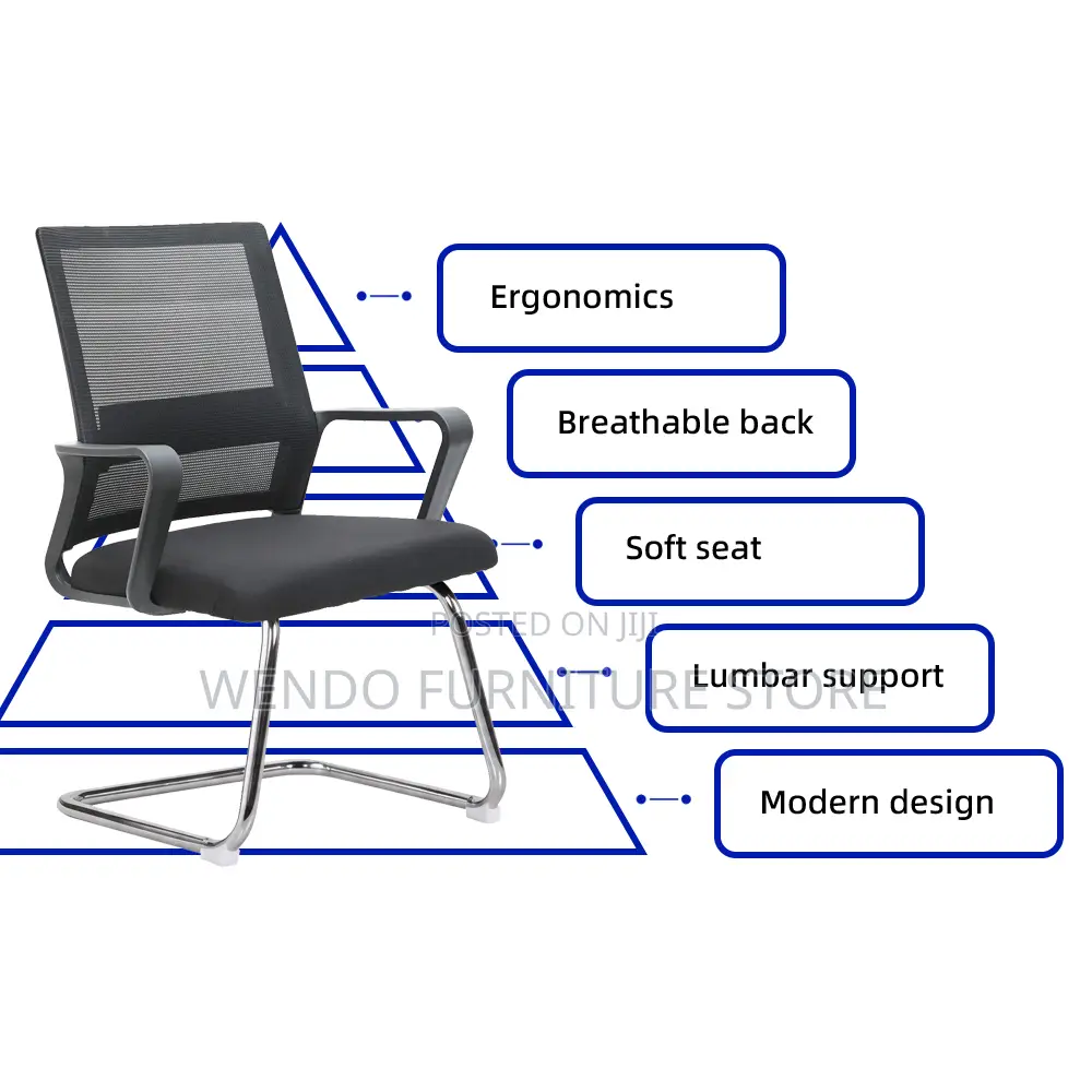 Office Chairs; Htr56 Reception Desk Visitors Mesh Chairs