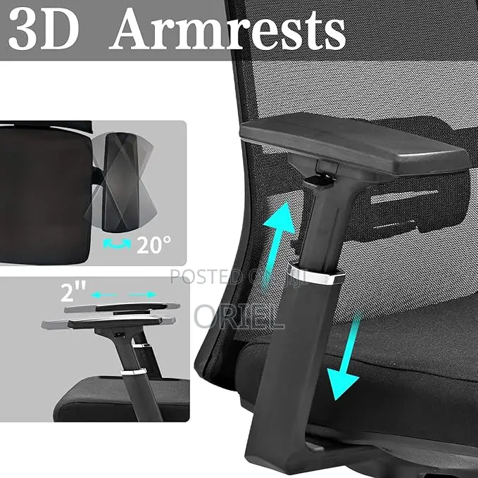 Office Chair : Ergonomic High Back Mesh Chair