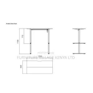 1200mm Smart Electric Height Control Work Desk