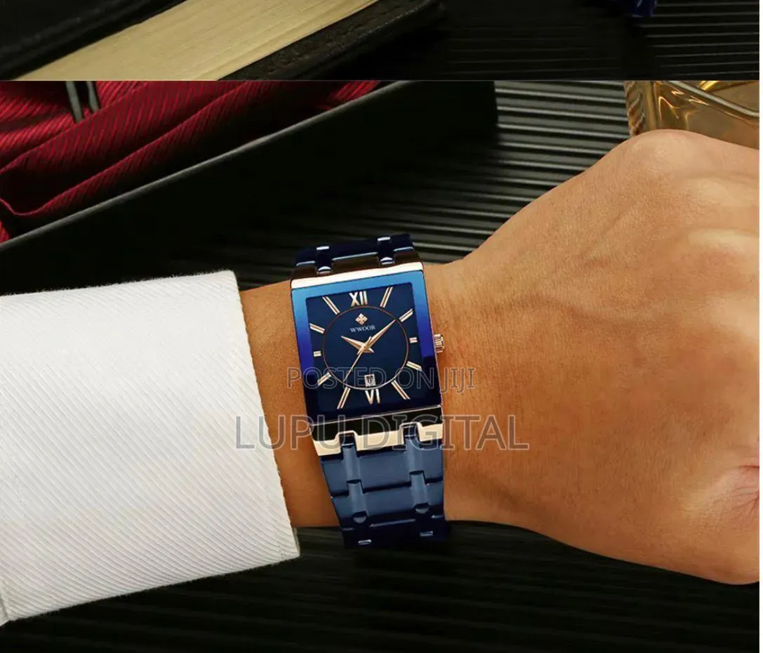 Wwoor Square Men Watch #8858