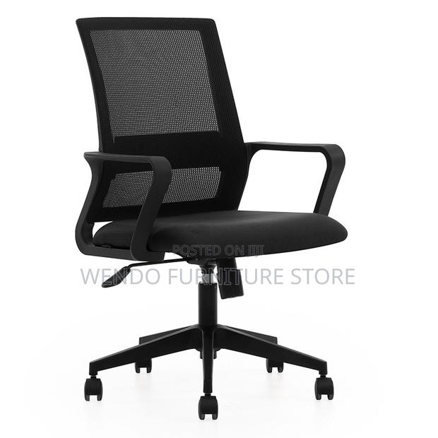 Office Chairs; Fabric Mesh Office Captains Swivel Chairs - thumbnail 2