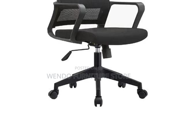 Office Chairs; Fabric Mesh Office Captains Swivel Chairs - thumbnail 5
