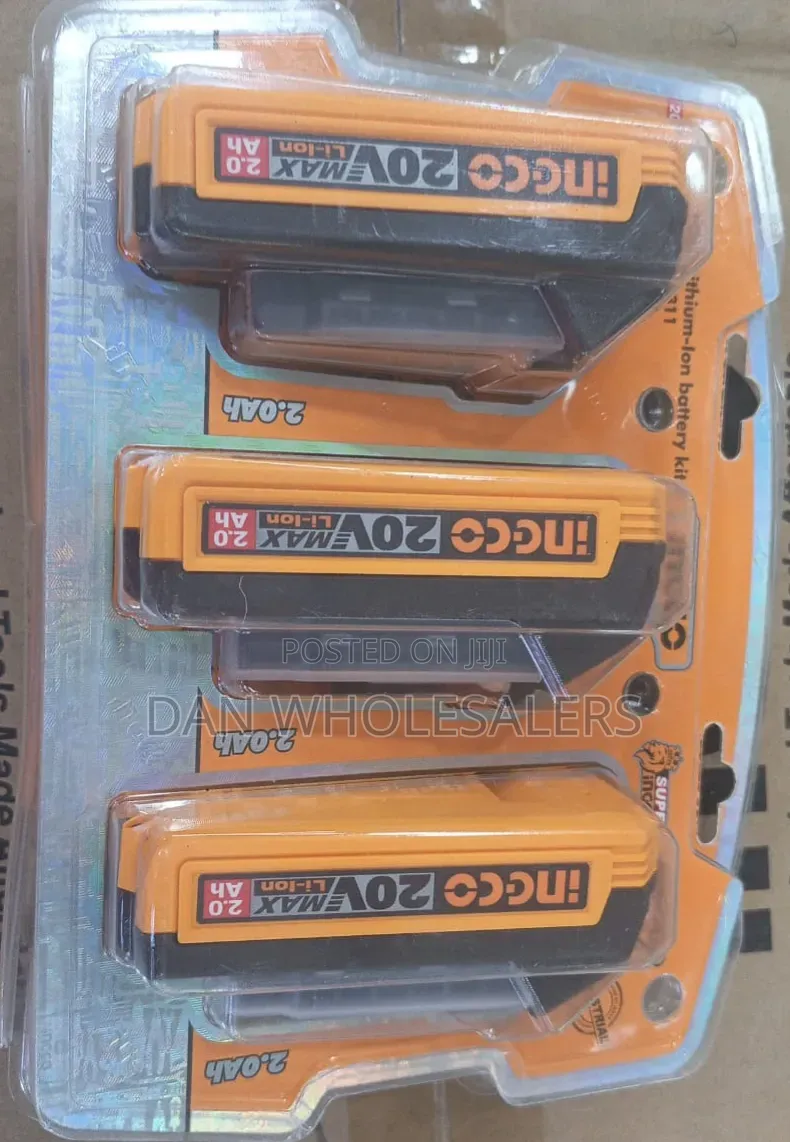 3pcs 20 Volts Ingco Battery