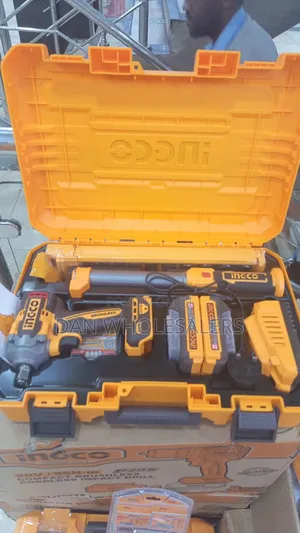 2 In1 Ingco Impact Wrench 
With 405nm Work Lamp 10pcs Socket Set