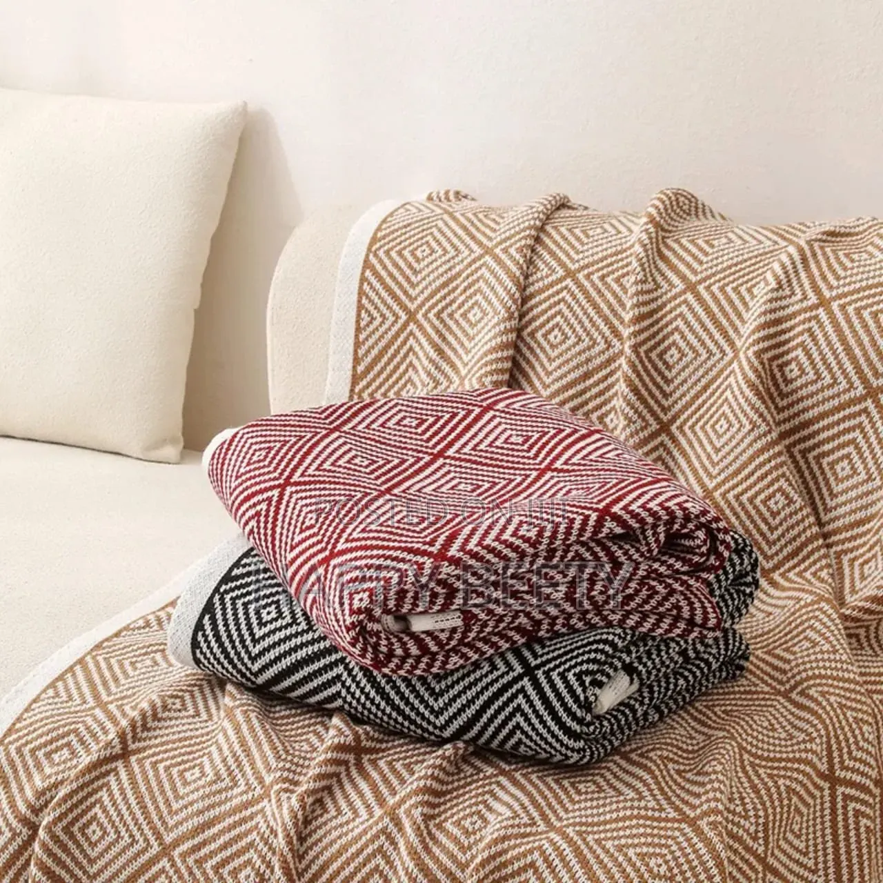 Top Notch Quality Knitted Blanket With Pendant/Tassel