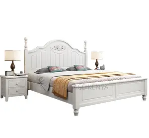 Wooden Bed: Durable Solid Oak Wooden Bed