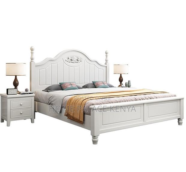 Wooden Bed: Durable Solid Oak Wooden Bed - thumbnail 3