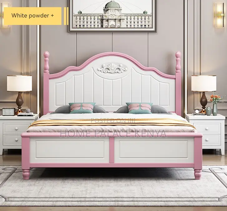 Wooden Bed: Durable Solid Oak Wooden Bed