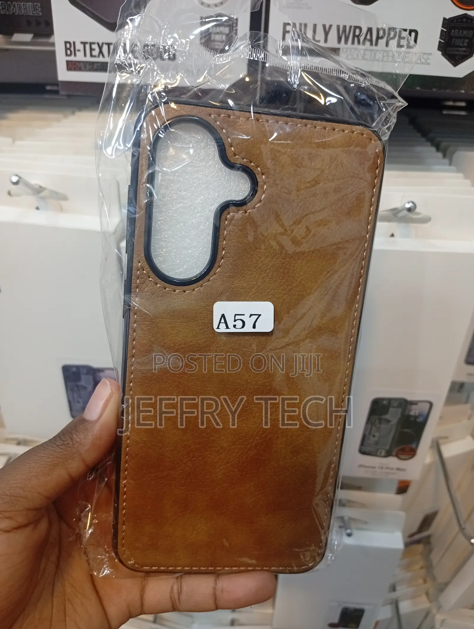 Samsung Galaxy A57 Distressed Finish That Mimics Genuine Leather Case