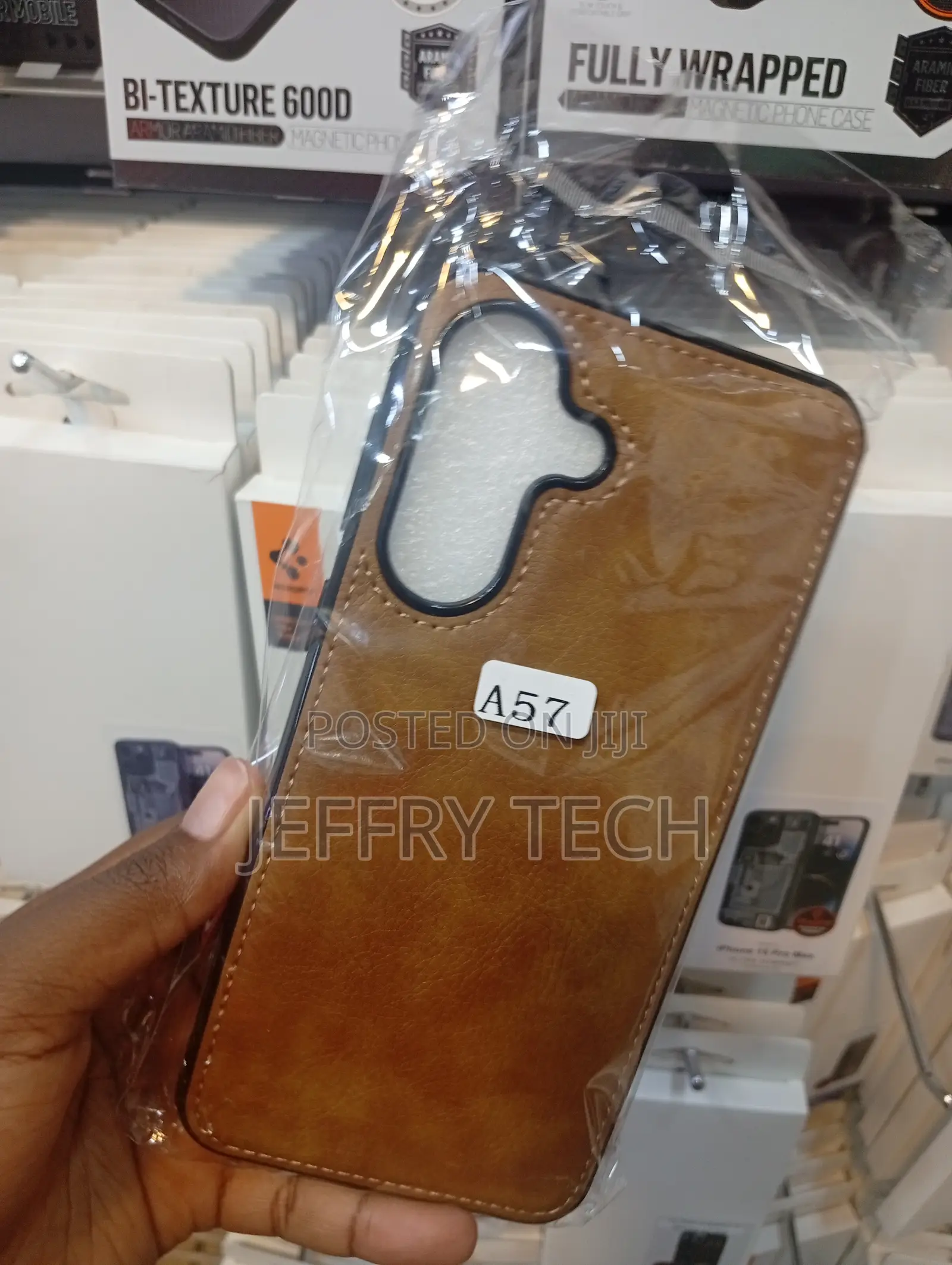 Samsung Galaxy A57 Distressed Finish That Mimics Genuine Leather Case
