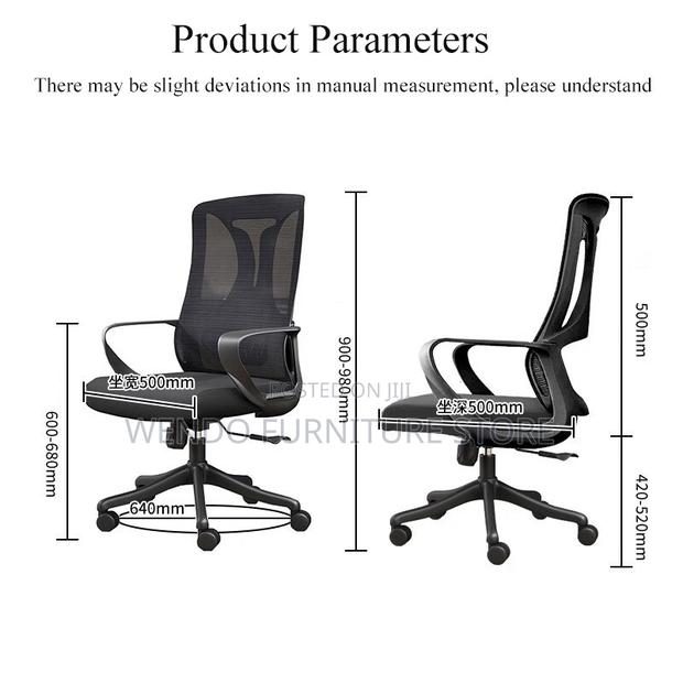 Office Chairs; Ergonomic Swivel Executive Fabric Office Chairs - thumbnail 7