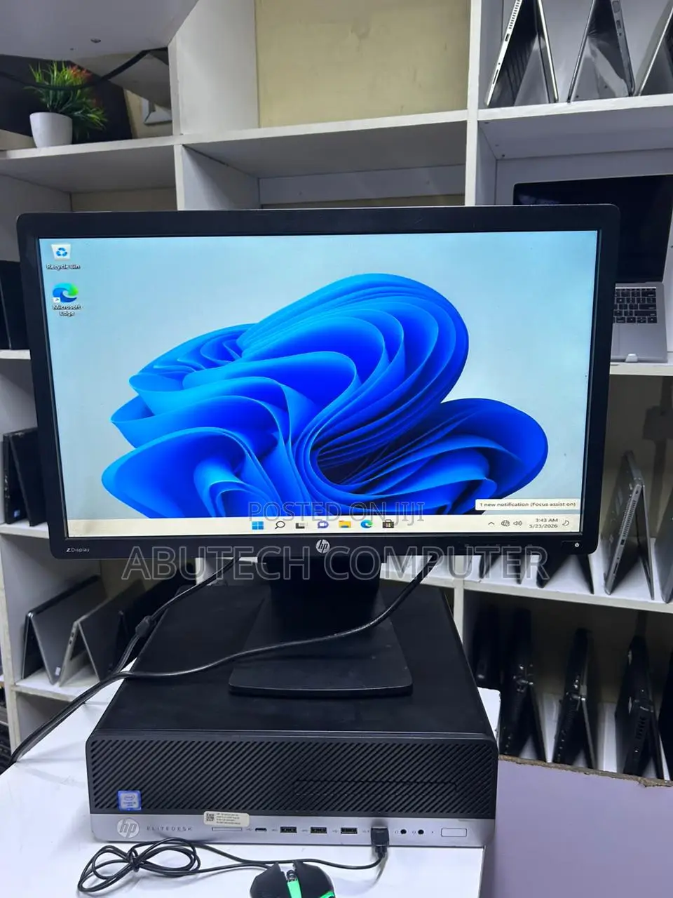 Desktop Computer HP EliteDesk 800 8GB Intel Core i5 SSD 256GB