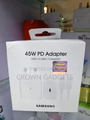 Samsung 45w Usb-C Super Fast Charger With 5a Cable