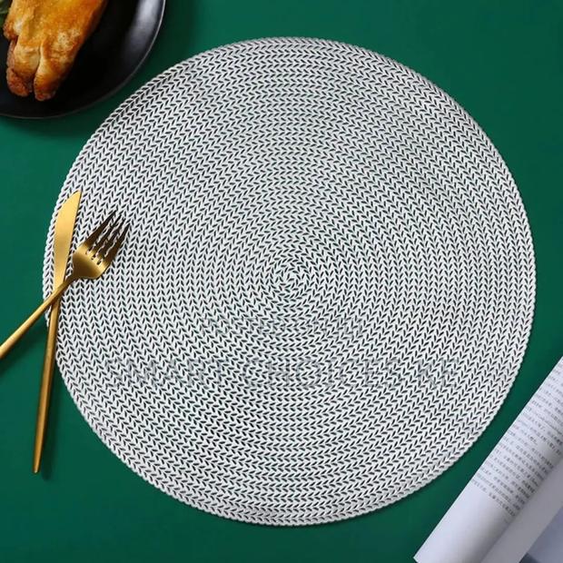 6pcs PVC Non-Woven, Waterproof Table Mats - thumbnail 3