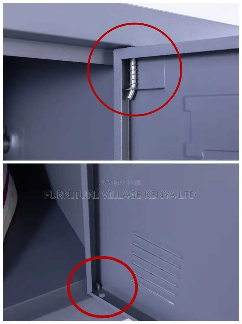 6-Door Metallic Changing Rooms Storage Locker