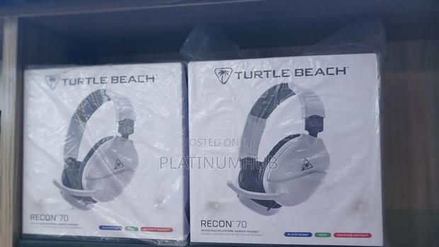 White Recon 70 Wired Gaming Headsets by Turtle Beach