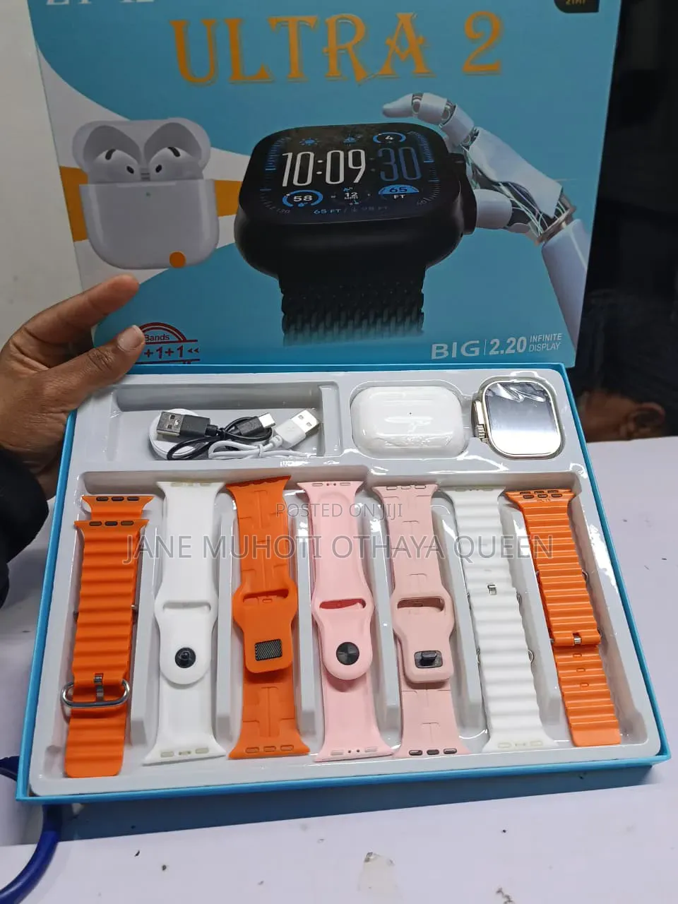 Zt-12 Ultra 2 7 in 1 Smart Watch Plus Free Earpods