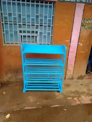 Blue Shoe Rack