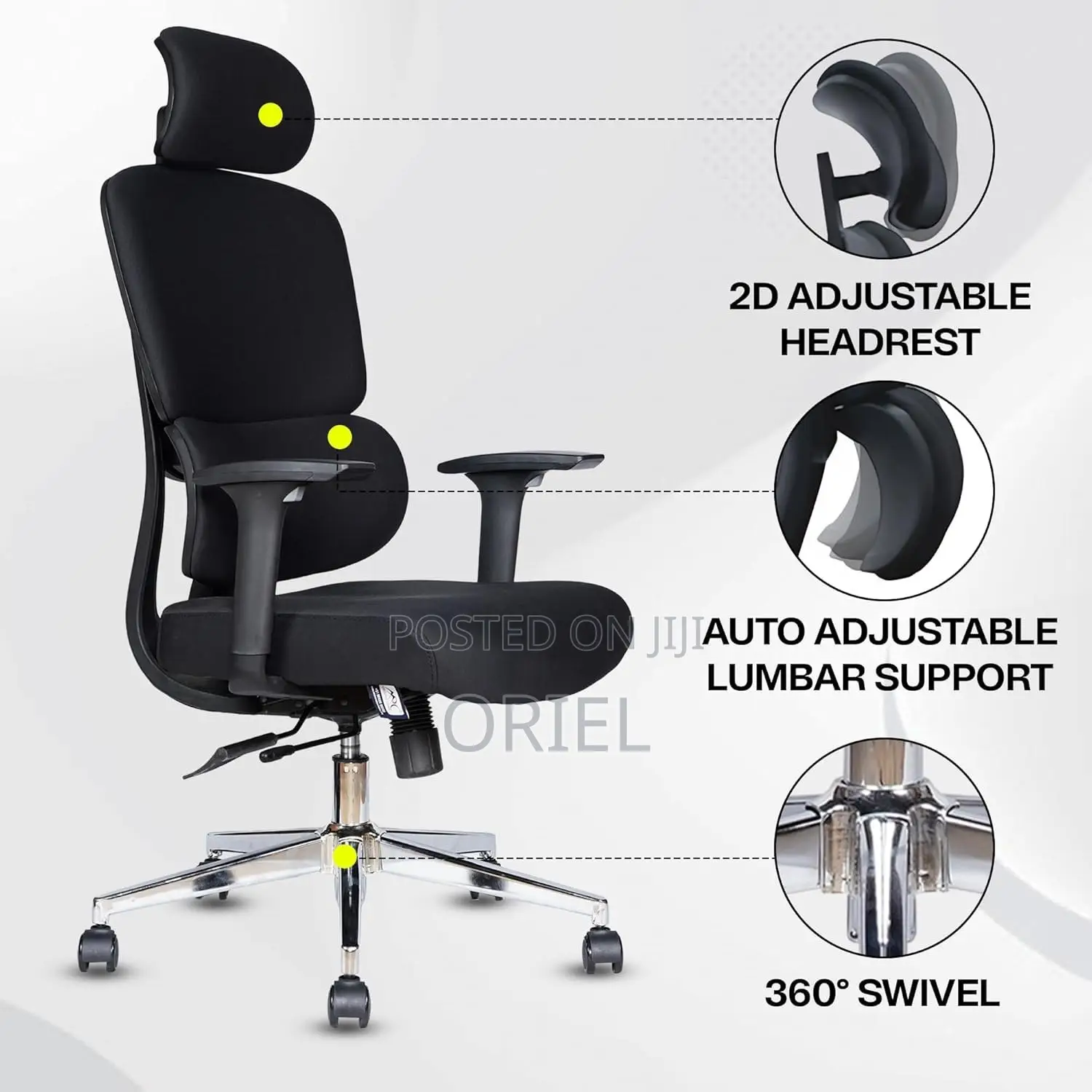Modern Office Chair Orthopedic Fabric Office Chair