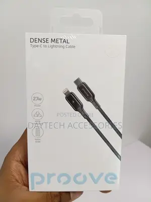 This Is a Proove Dense Metal Type-C to Lightning Cable 27w