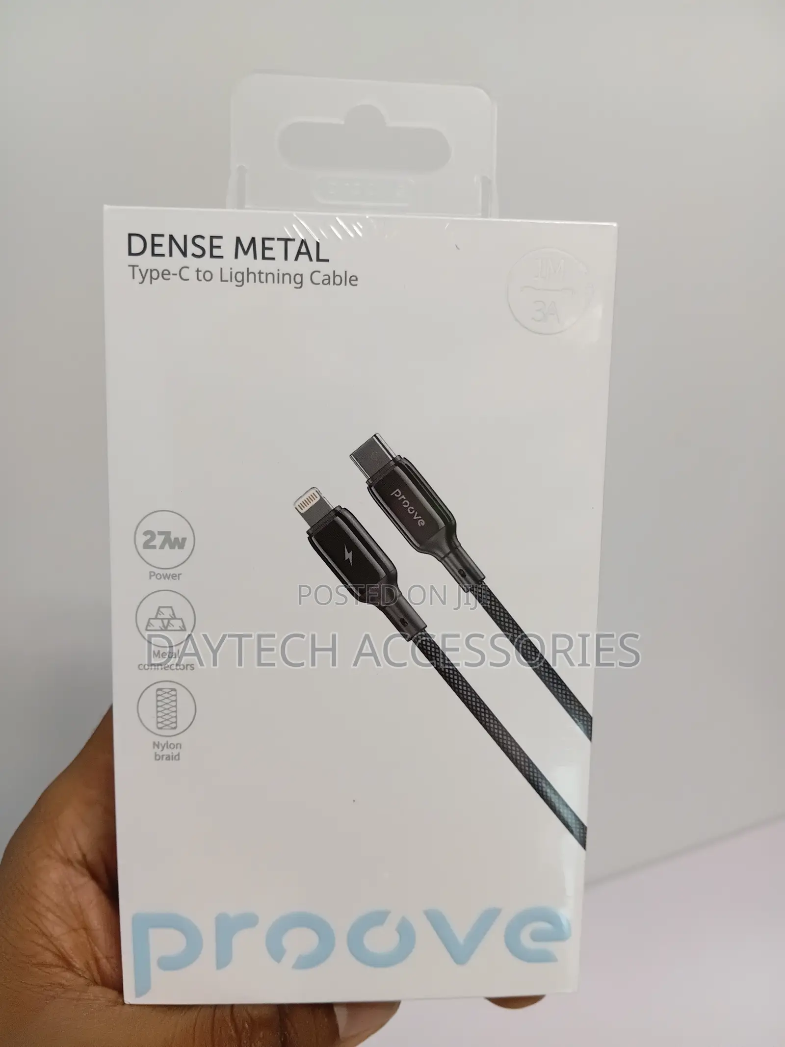 This Is a Proove Dense Metal Type-C to Lightning Cable 27w