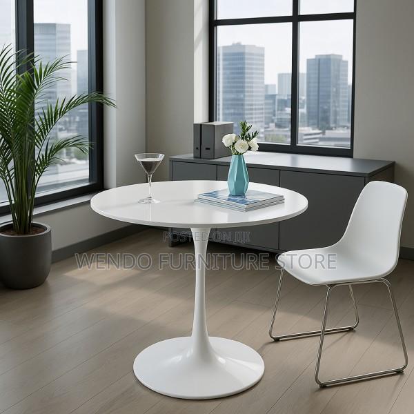 Coffee Table; Round Marble Home Living Room Dining Table