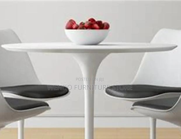 Coffee Table; Round Marble Home Living Room Dining Table - thumbnail 4