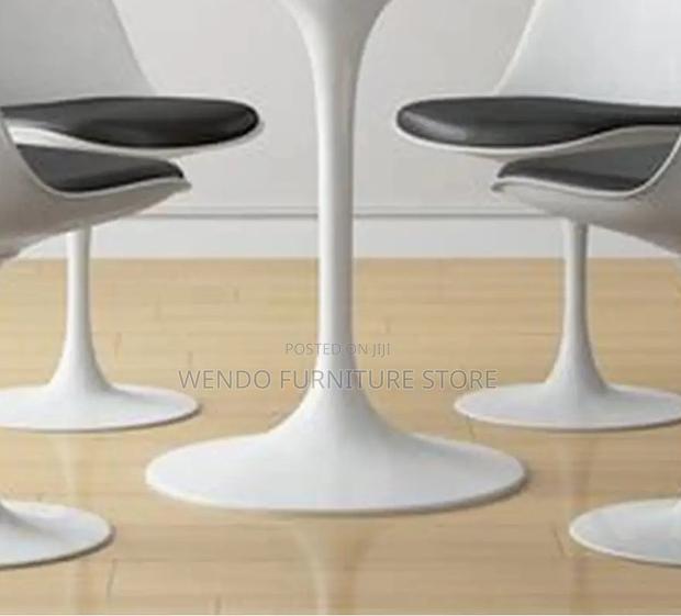 Coffee Table; Round Marble Home Living Room Dining Table - thumbnail 6