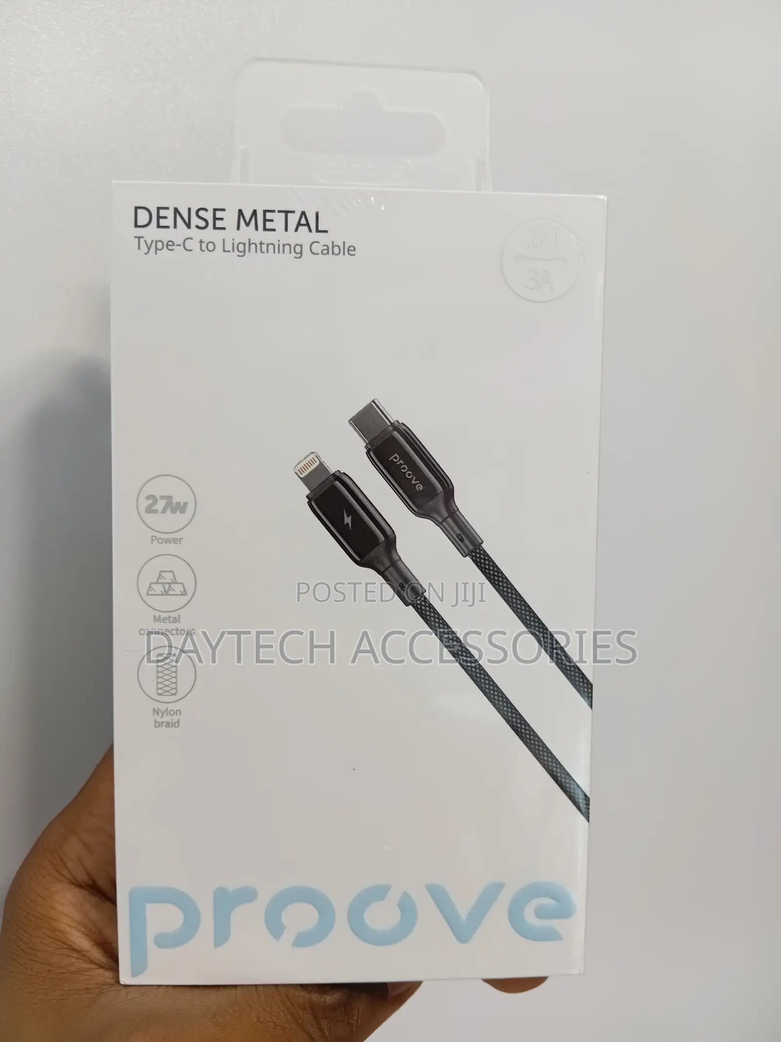 Proove Dense Metal Nylon Braided Usb-C to Lightning Fast Charging.