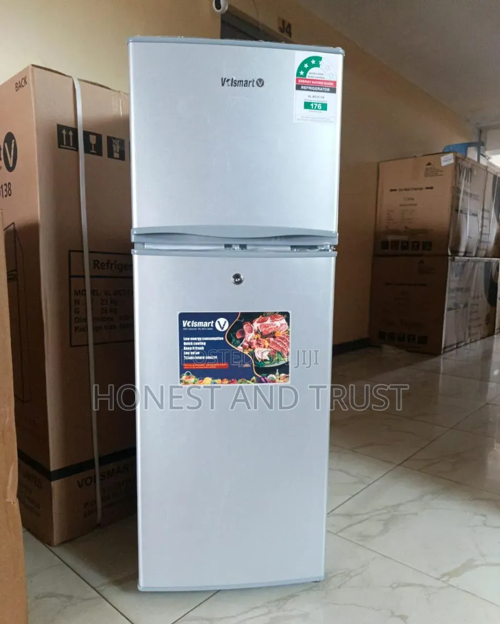 Volsmart Double Door 138litres Refrigerator
