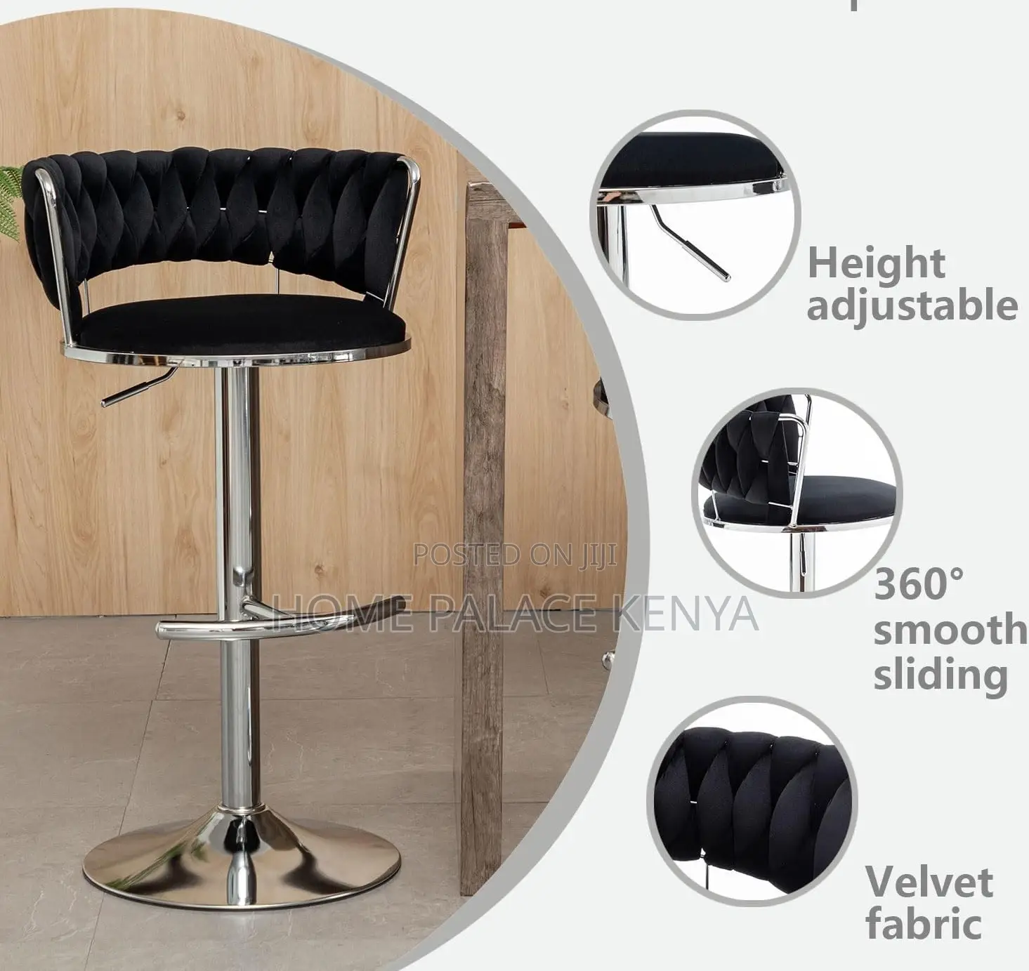 Bar Chair: Simple Bar Chair With Lifting Rotating Design