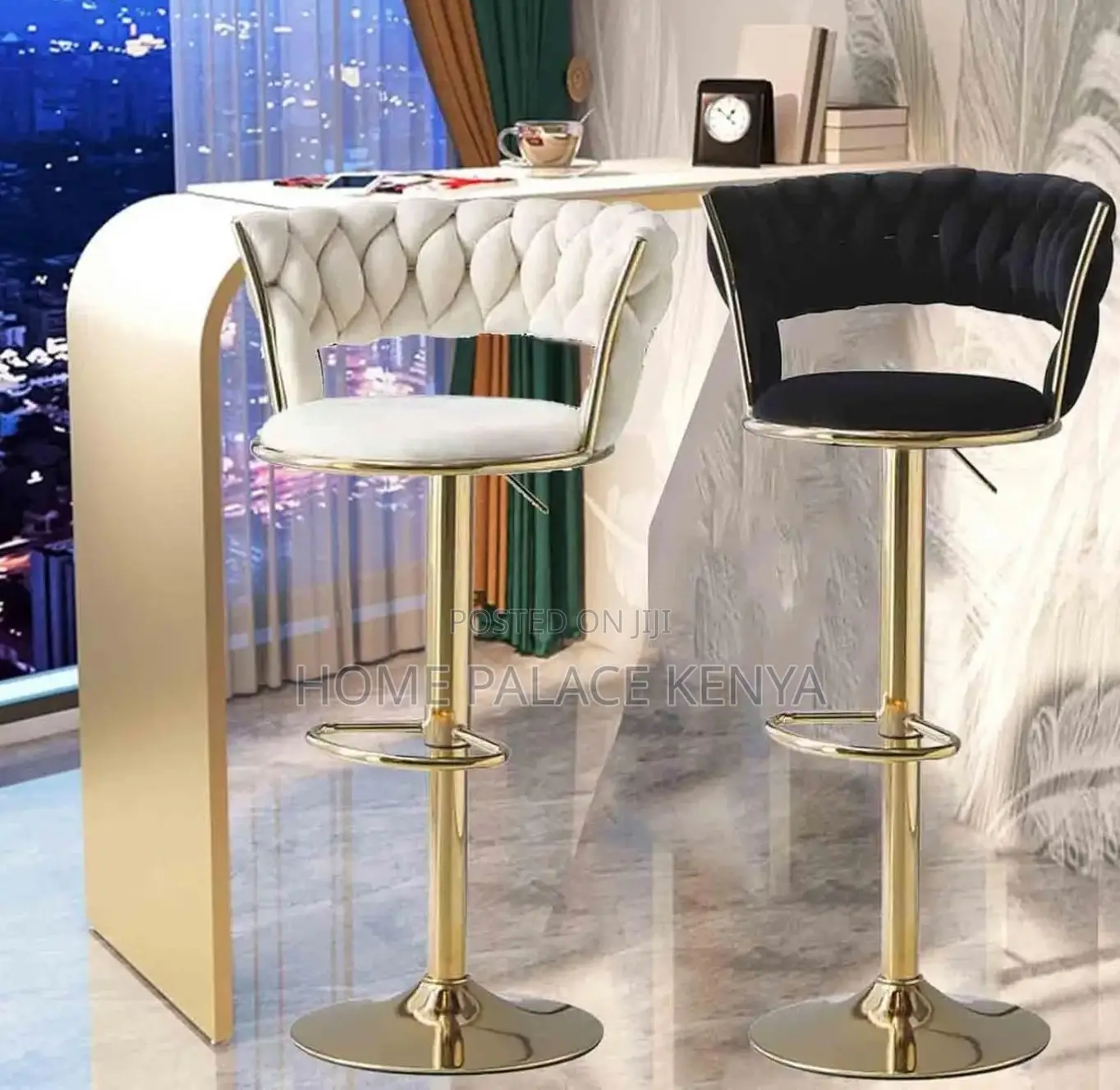 Bar Chair: Simple Bar Chair With Lifting Rotating Design