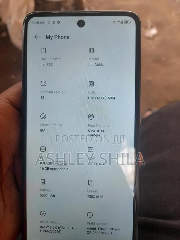 Itel P55 128 GB Black